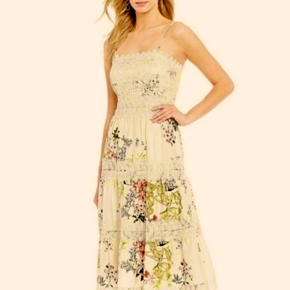 Antonio Melani Edia Floral Print Lace Dress